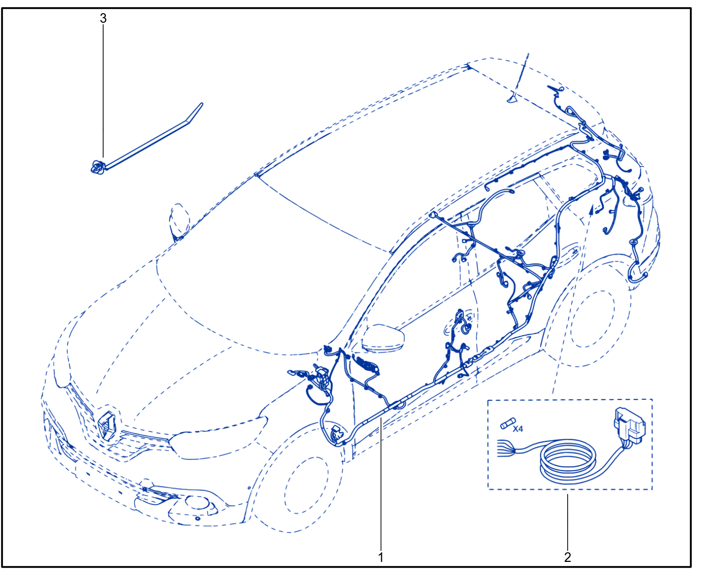 Wiring - Passenger Compartment Components - 01091605