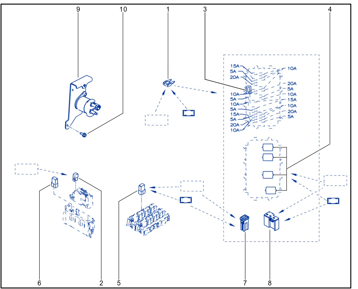 Fuse - Relay - Diode - 01091736