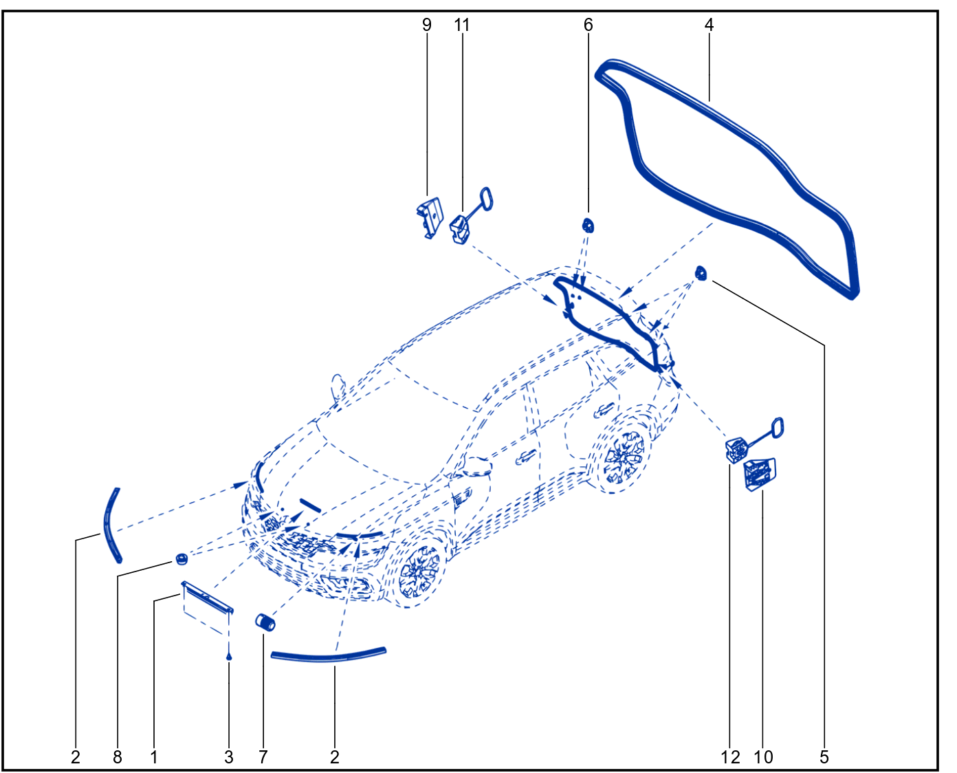 Sealing Of Non-Side Opening Elements - 01092154