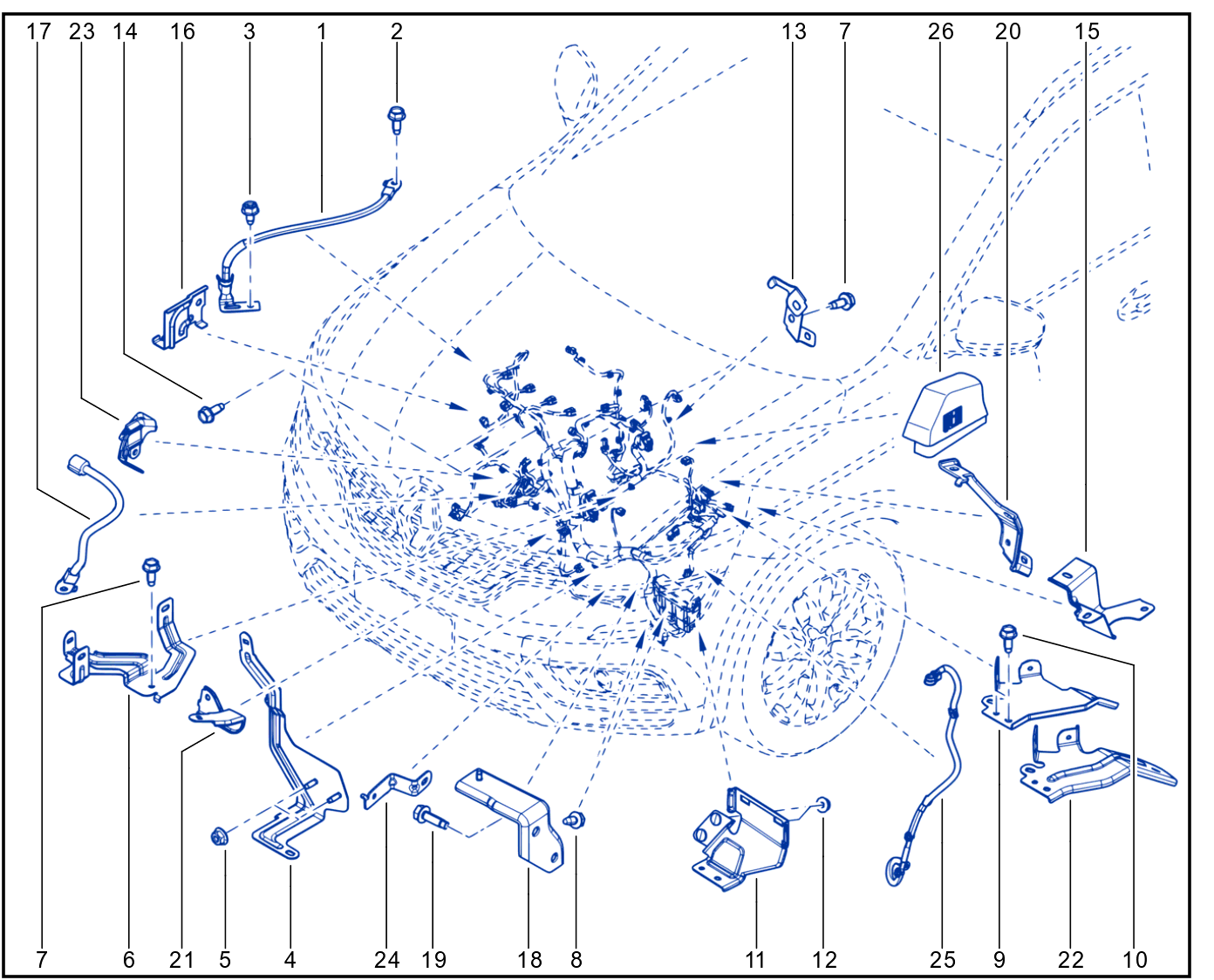 Wiring - Engine Components - 01092194