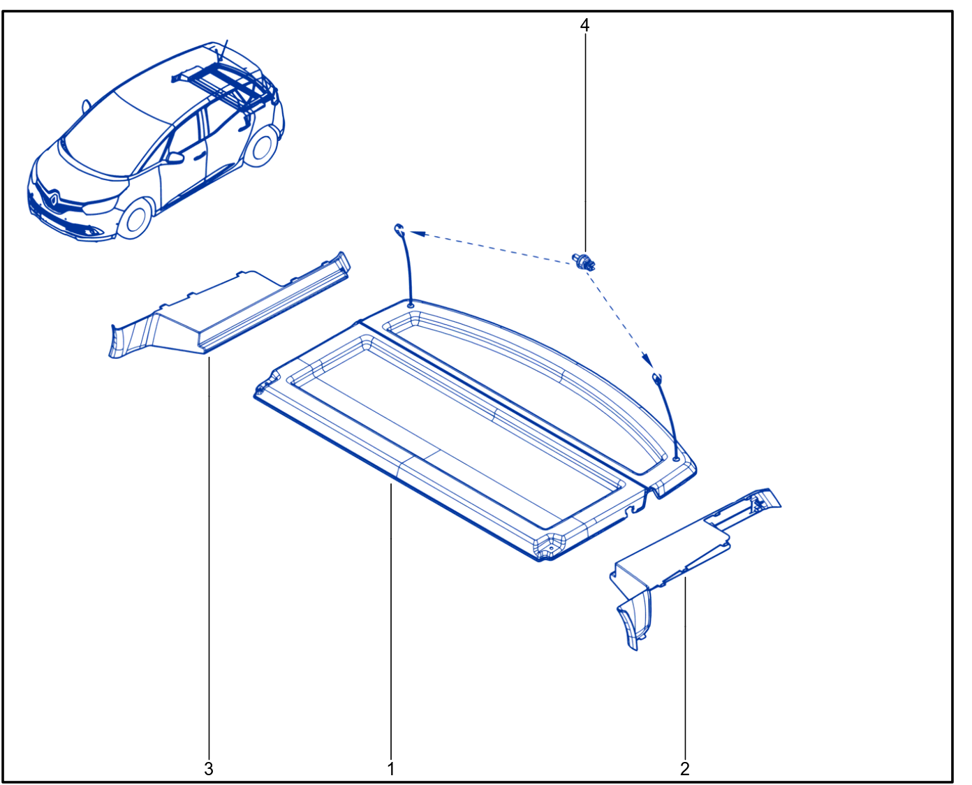Rear Parcel Shelf - 01092629