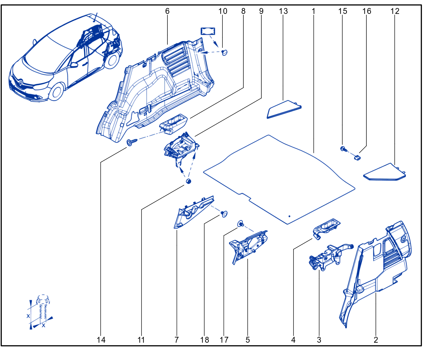 Luggage Compartment Trim - 01092631