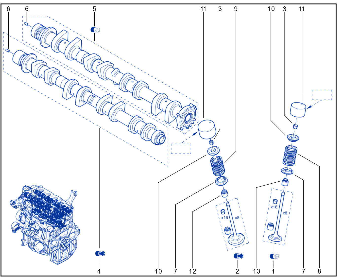 Timing - Camshaft - Valve - 01092849