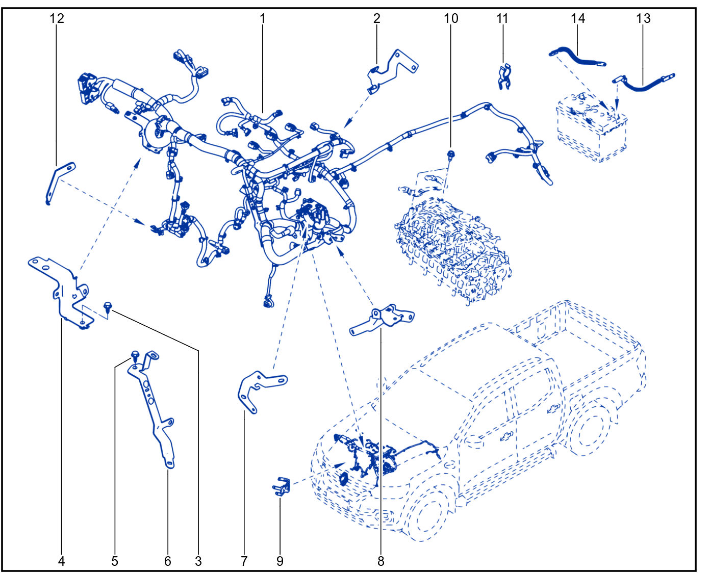 Wiring - Engine Components - 01092854
