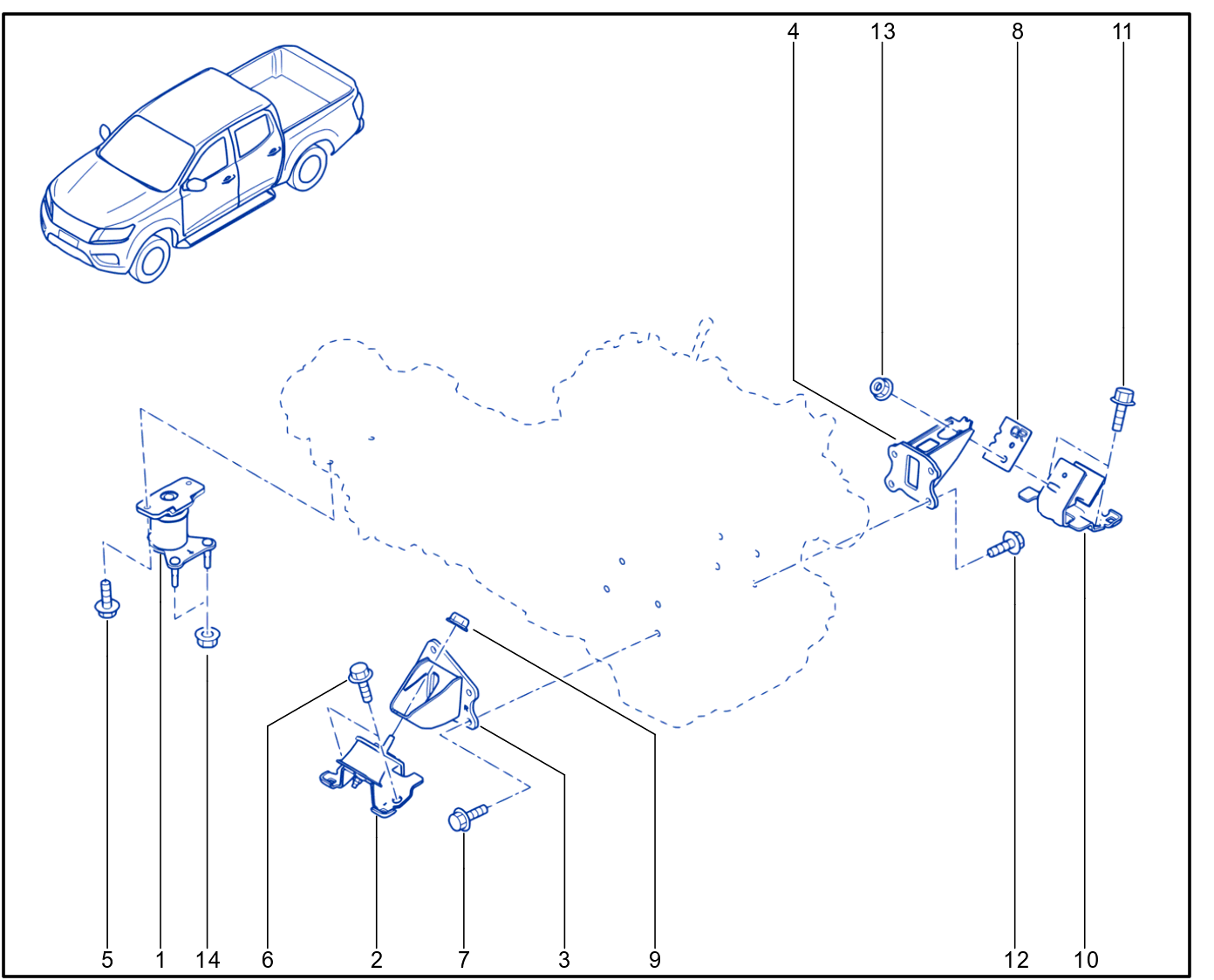 Engine And Transmission Assembly Support - 01092858