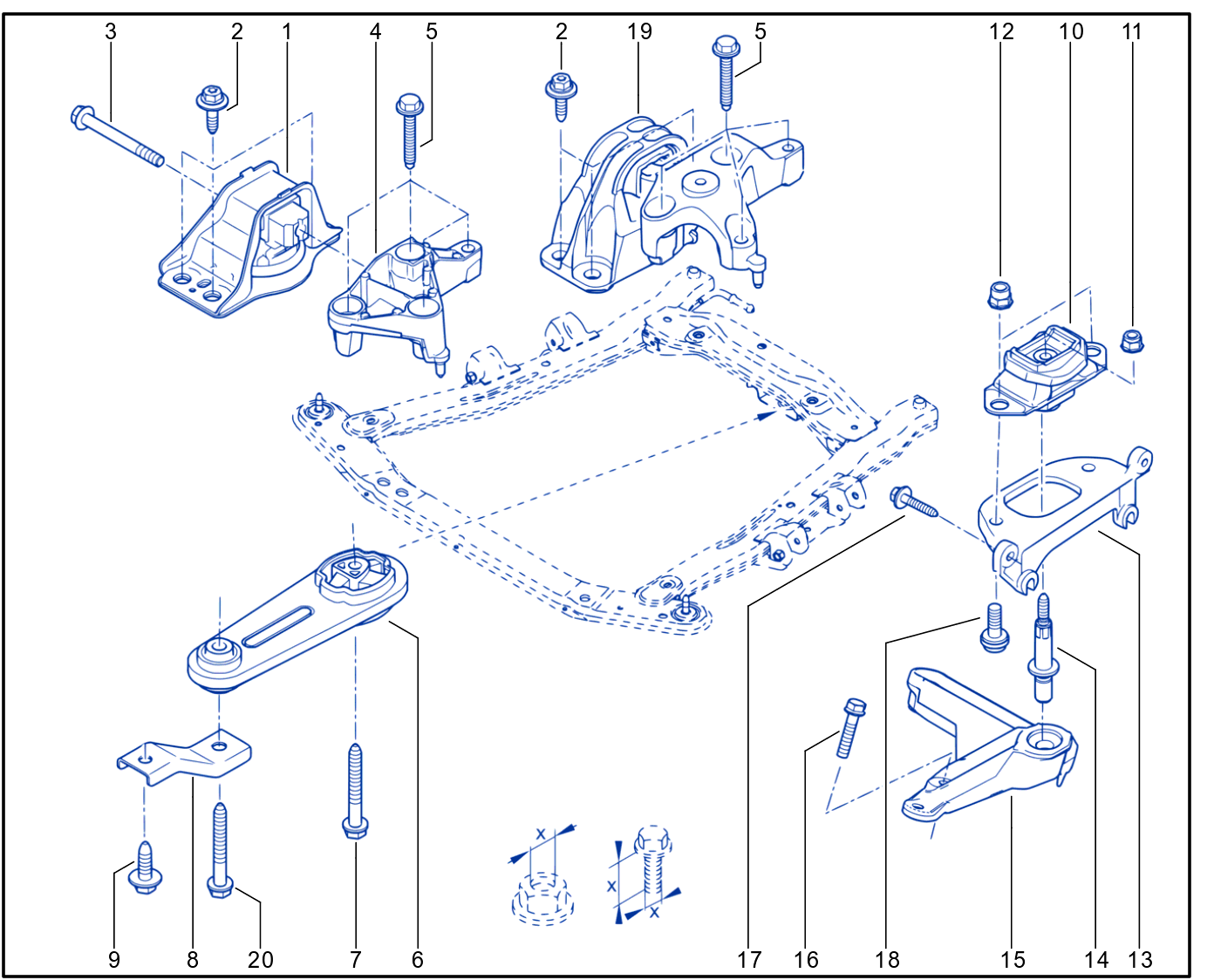 Engine And Transmission Assembly Support - 01093038