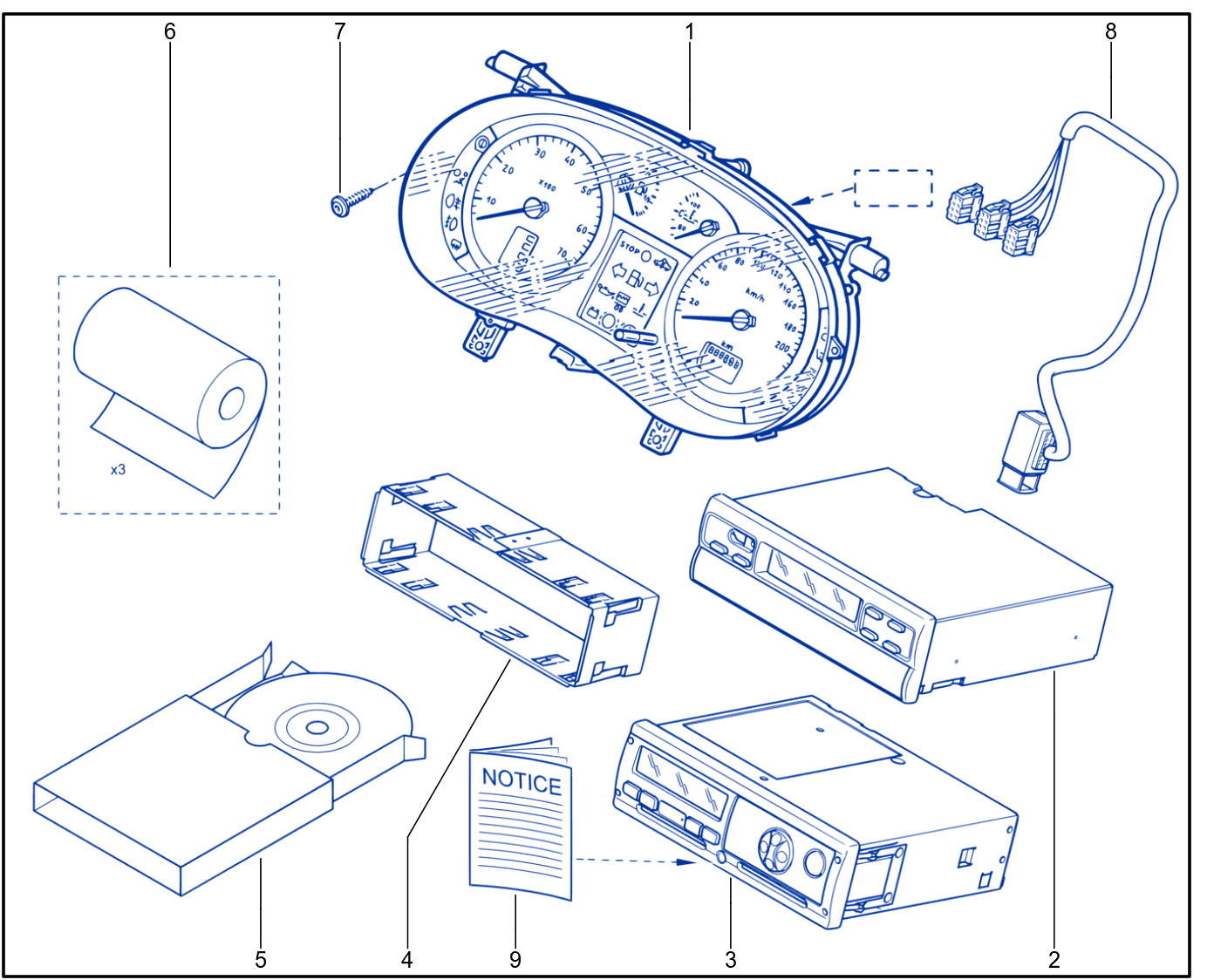 Instrument Panel - Remote Display - 01093104
