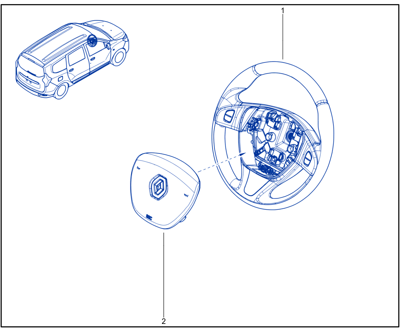 Steering Wheel - 01093155