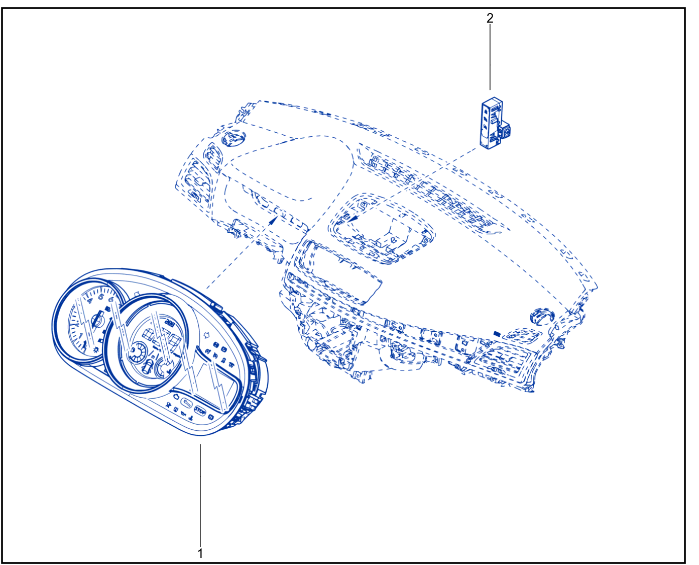 Instrument Panel - Remote Display - 01093280