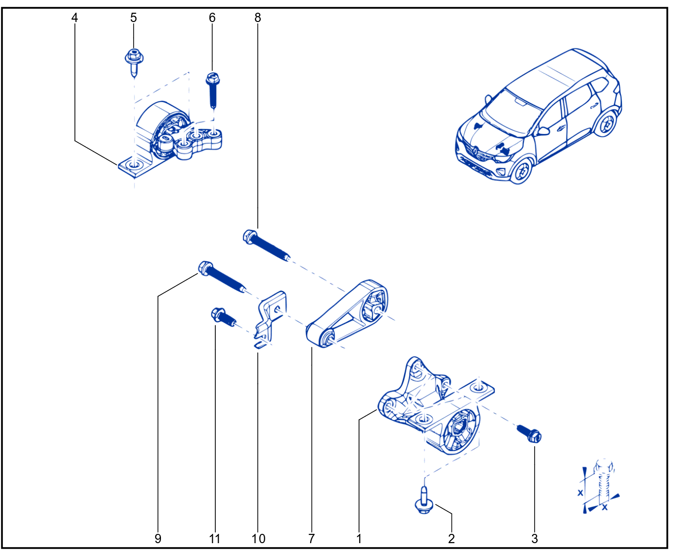 Engine And Transmission Assembly Support - 01093547