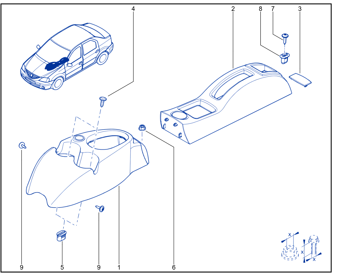 Centre Console - 01093594
