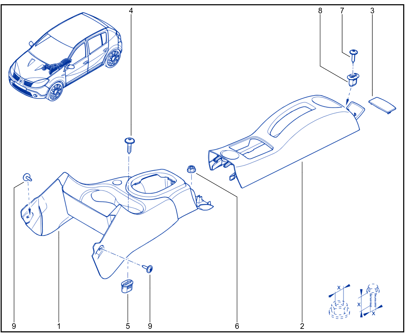 Centre Console - 01093631