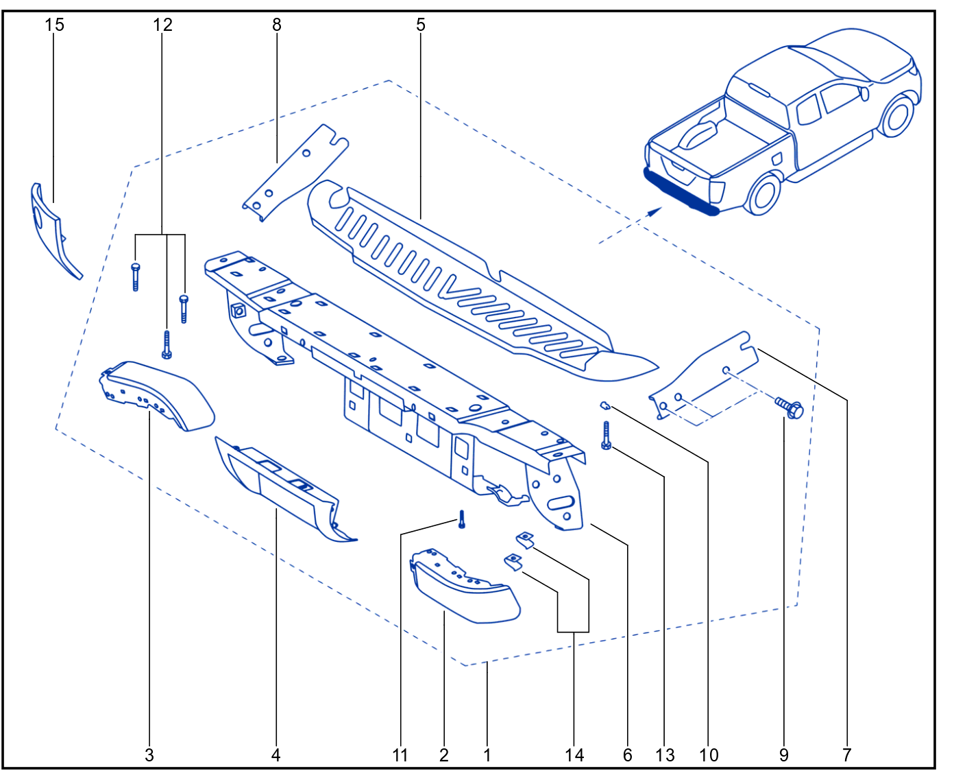Rear Bumper - 01093959