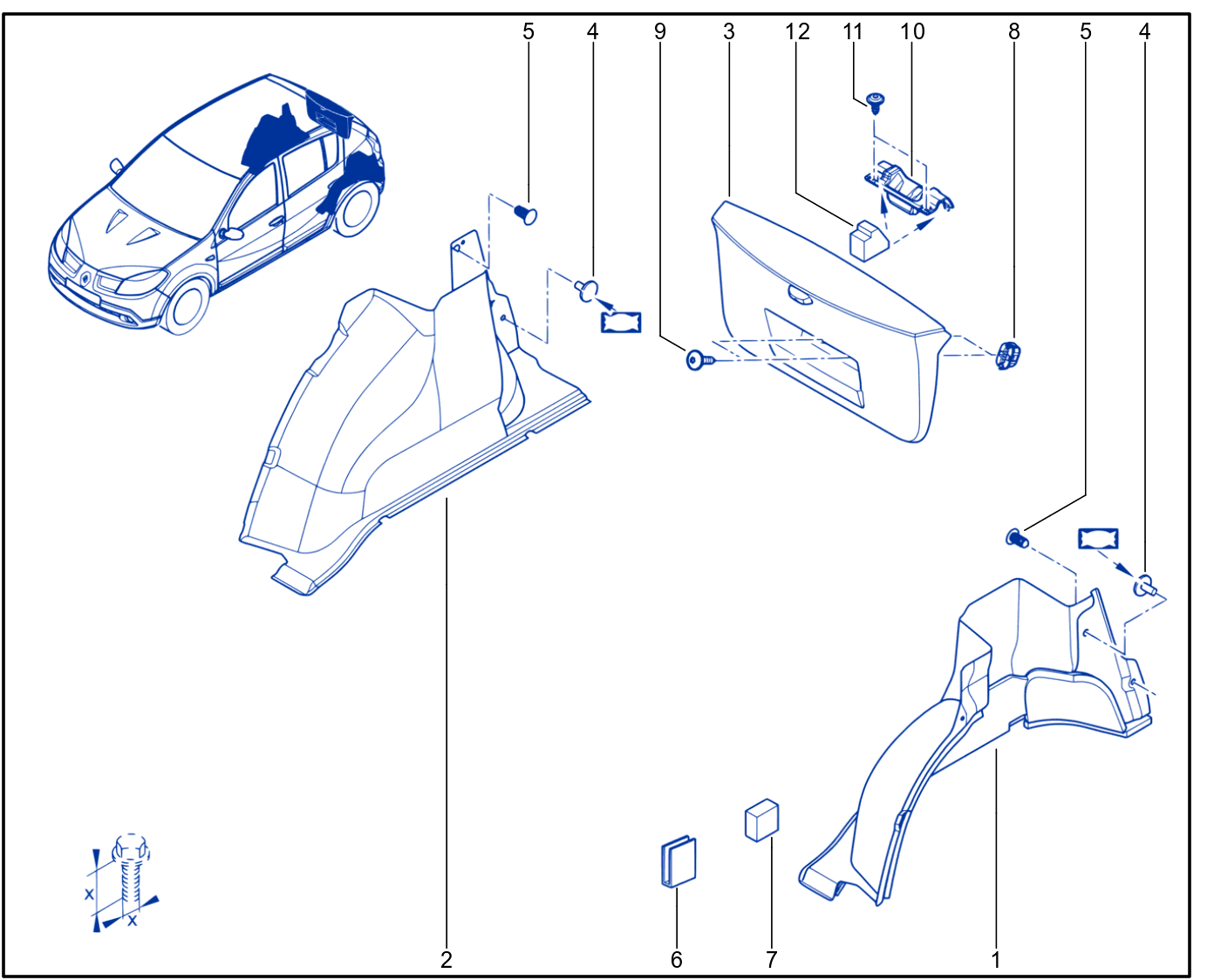 Luggage Compartment Trim - 01094405