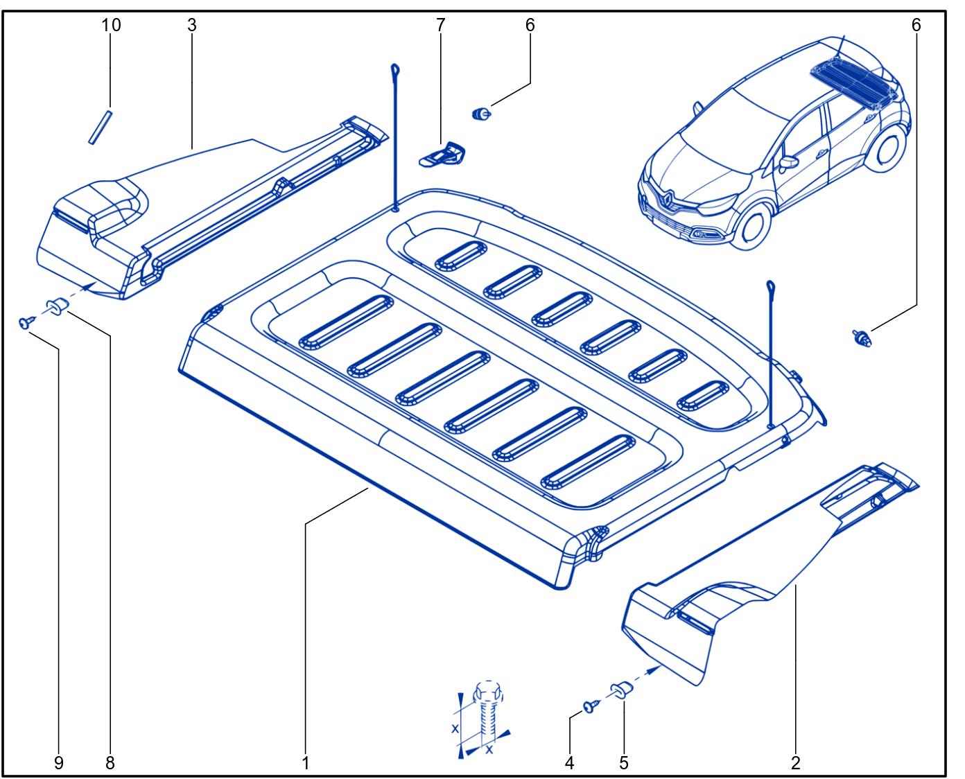 Rear Parcel Shelf - 01094646