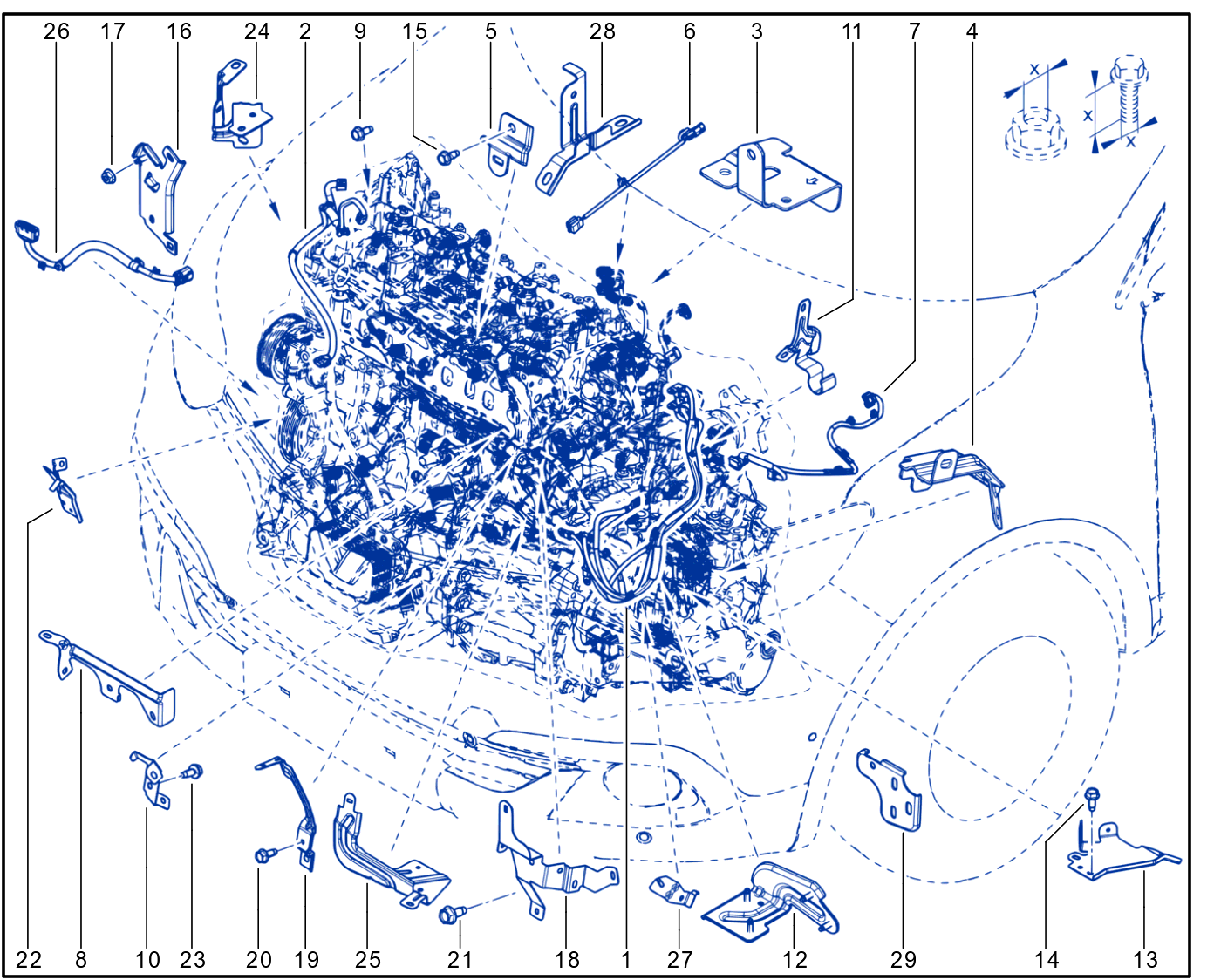Wiring - Engine Components - 01094814