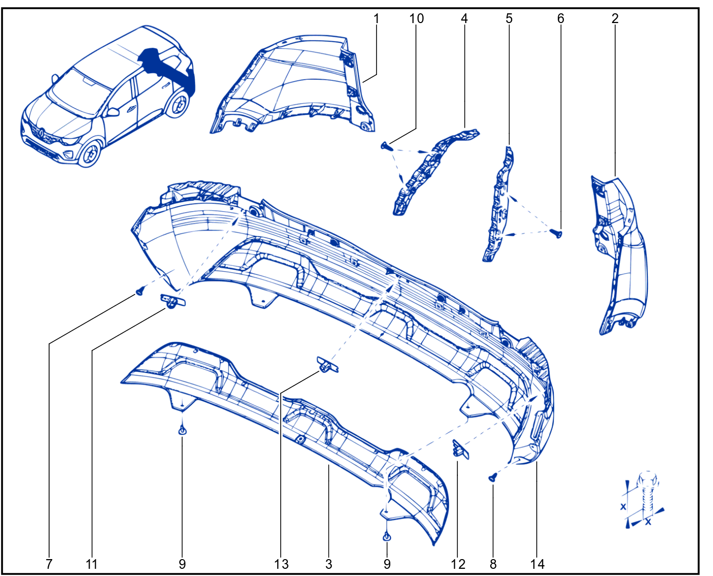 Rear Bumper - 01094916