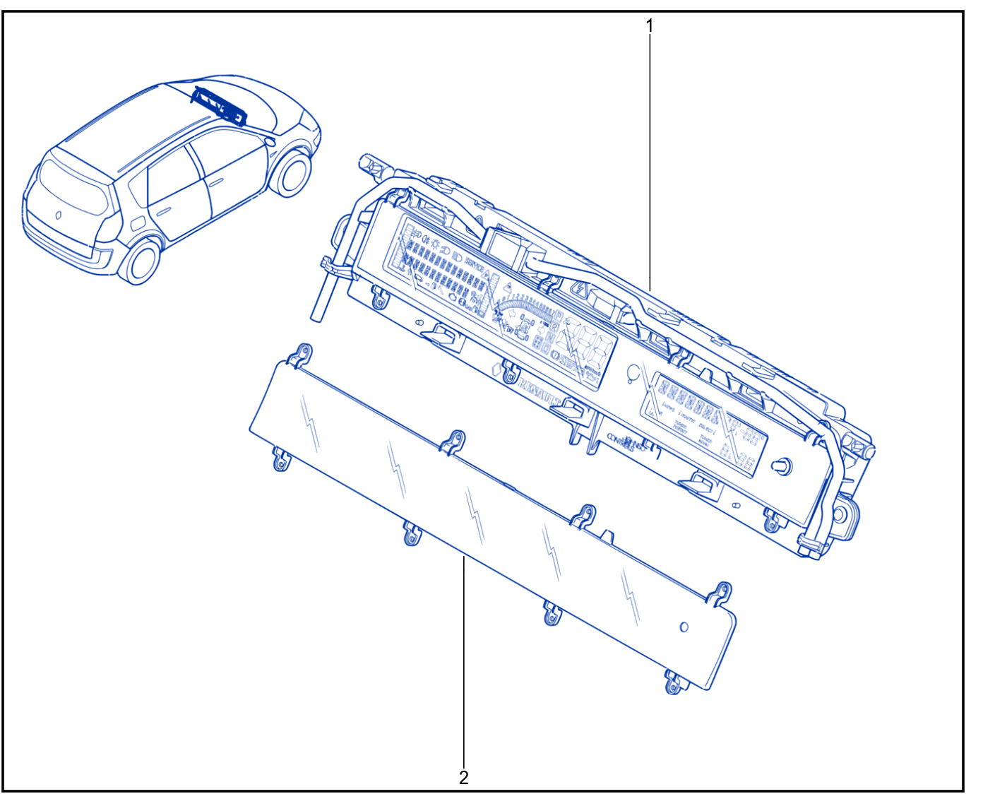 Instrument Panel - Remote Display - 01095240