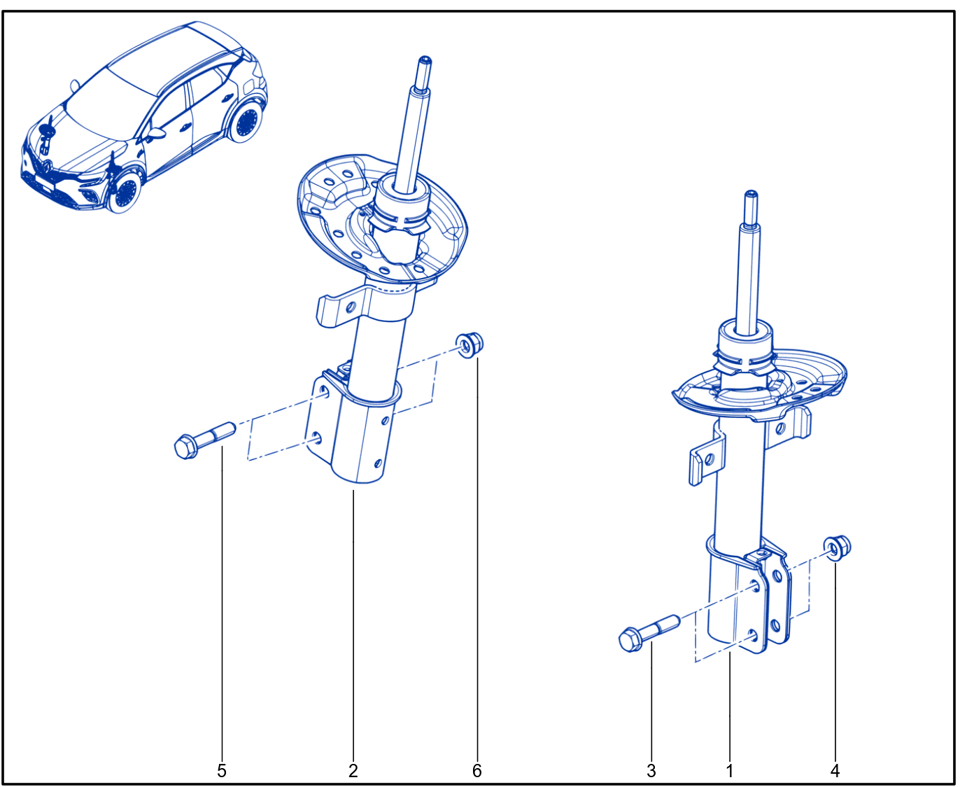 Suspension - Front Shock Absorption - 01095340