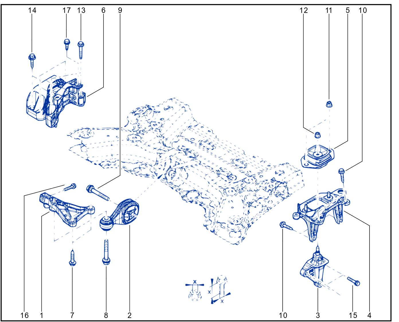 Engine And Transmission Assembly Support - 01095742
