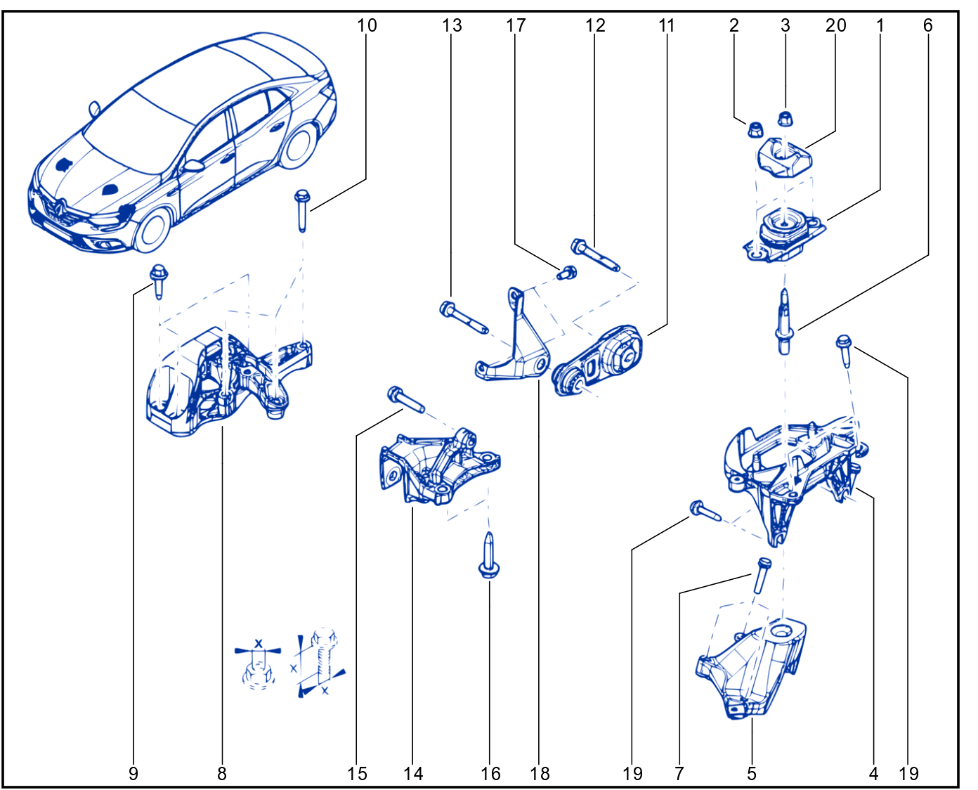 Engine And Transmission Assembly Support - 01095916