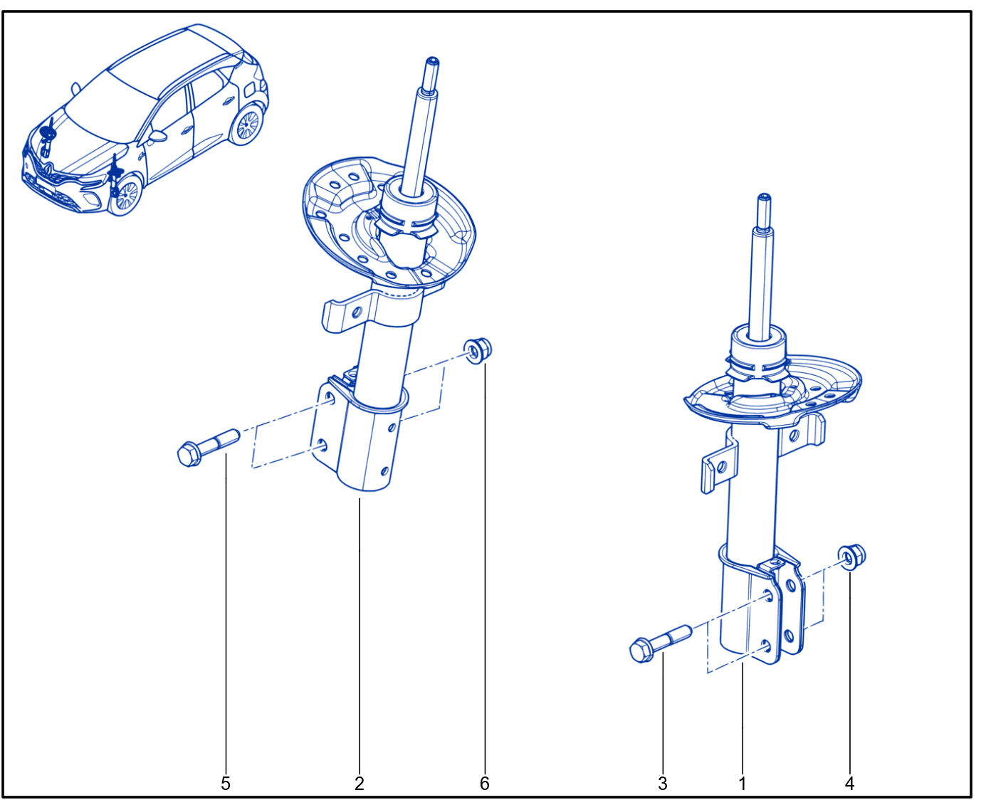 Suspension - Front Shock Absorption - 01095962