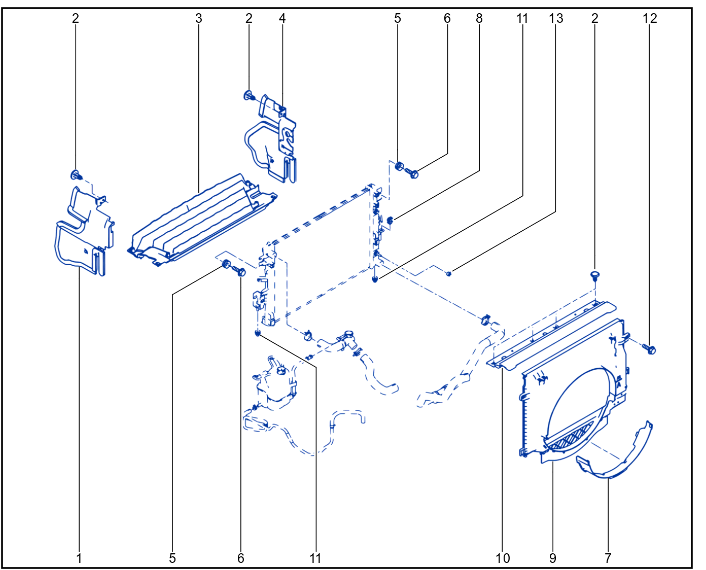 Radiator - Engine Cooling Fan - 01096162