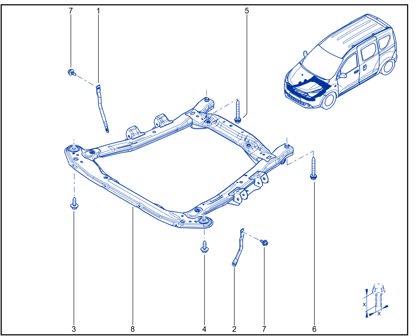 Front Axle Component - 01096500