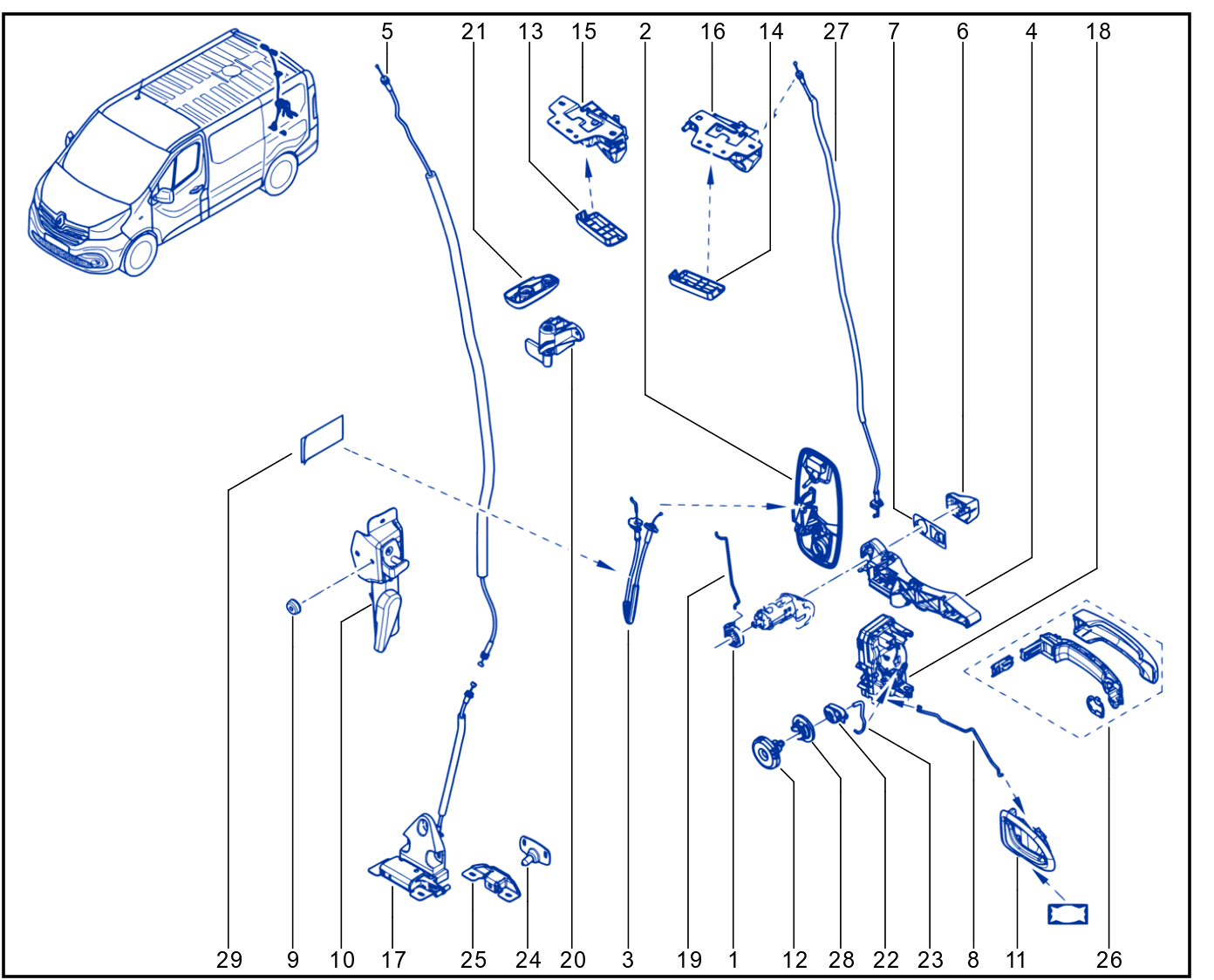 Rear Opening Element Control And Mechanism - 01096590