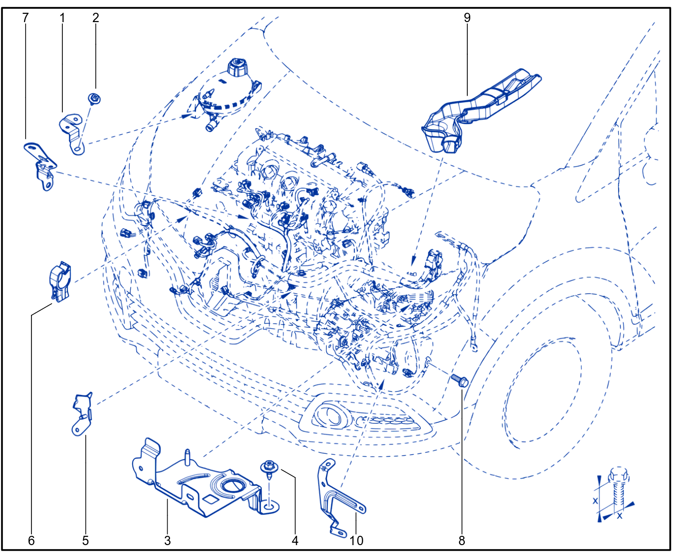 Wiring - Engine Components - 01096639