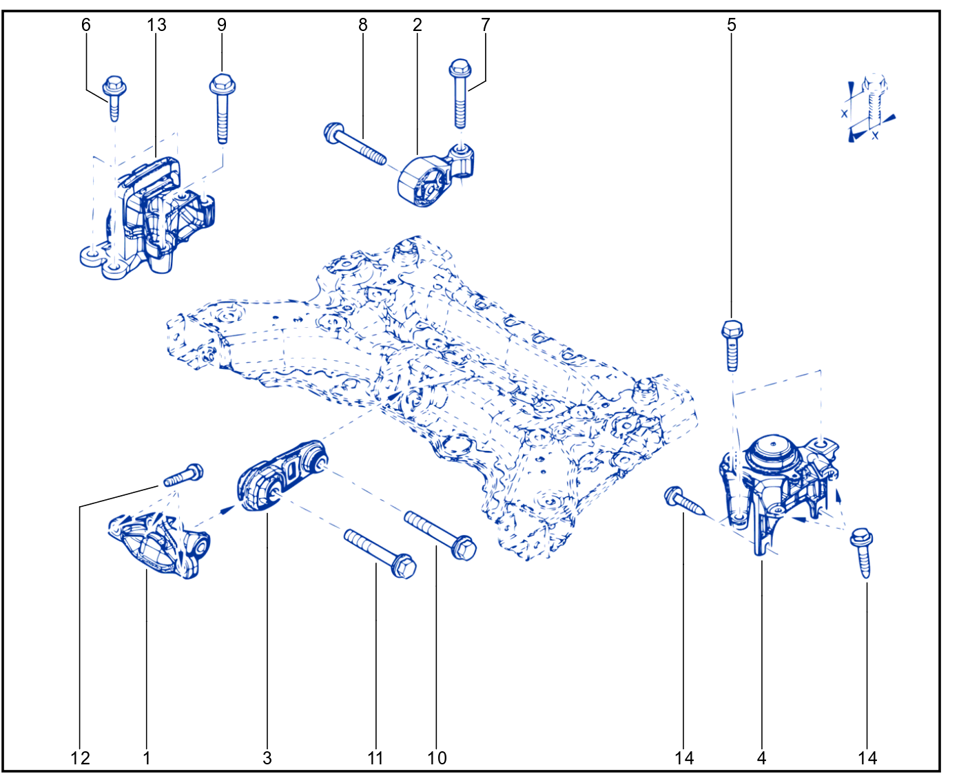 Engine And Transmission Assembly Support - 01097584