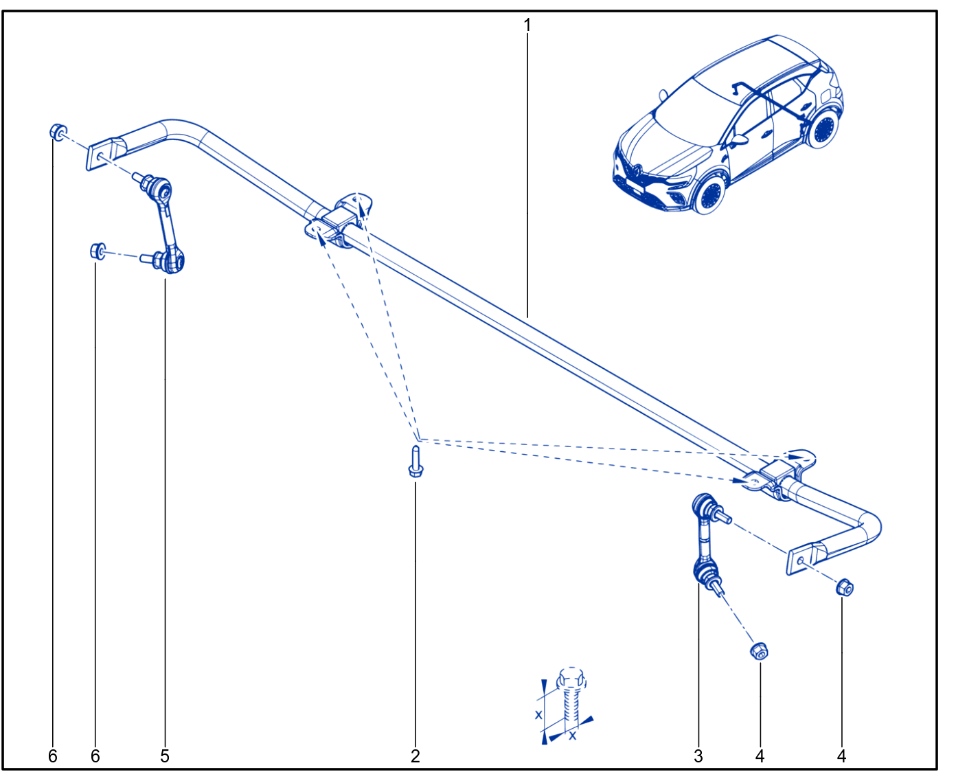 Rear Anti-Roll Bar - 01097702
