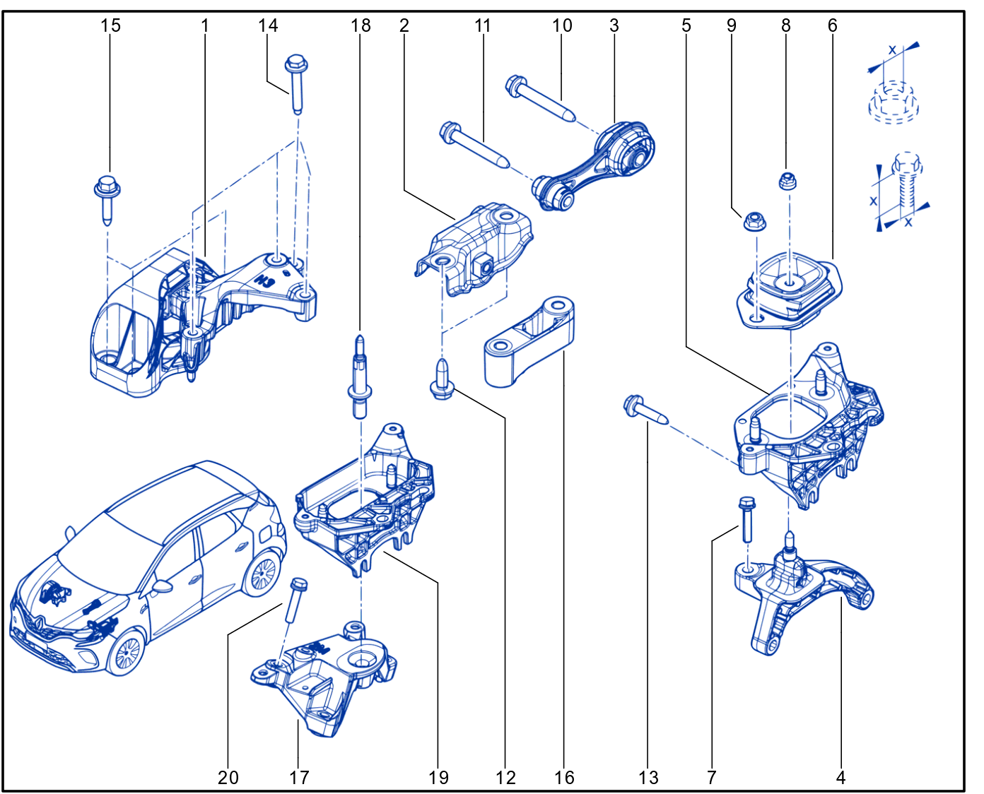 Engine And Transmission Assembly Support - 01097745