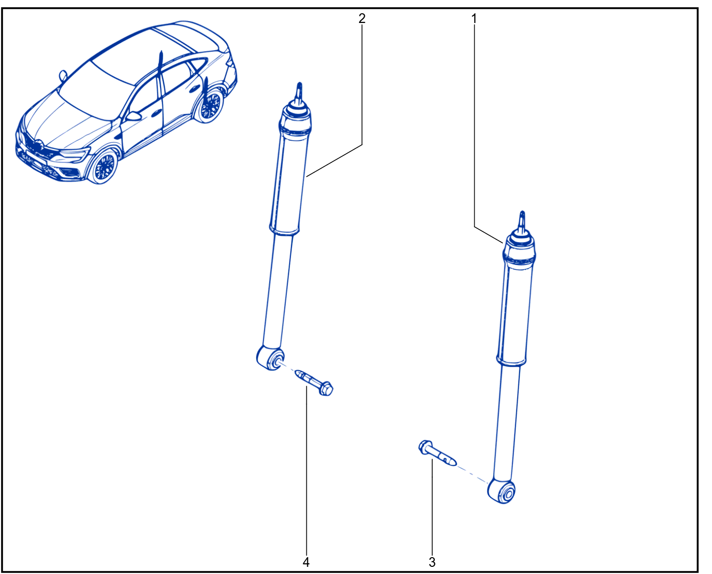Suspension - Rear Shock Absorption - 01098069