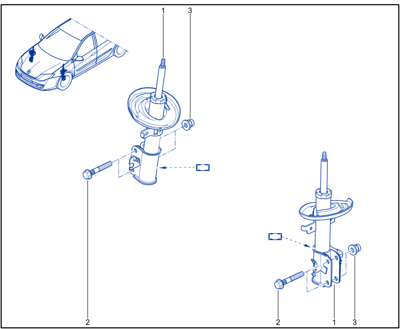 Suspension - Front Shock Absorption - 01098137