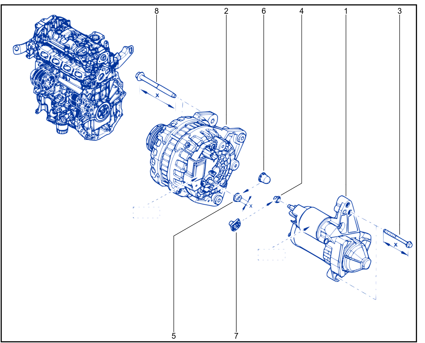 Starter Motor - 01098329
