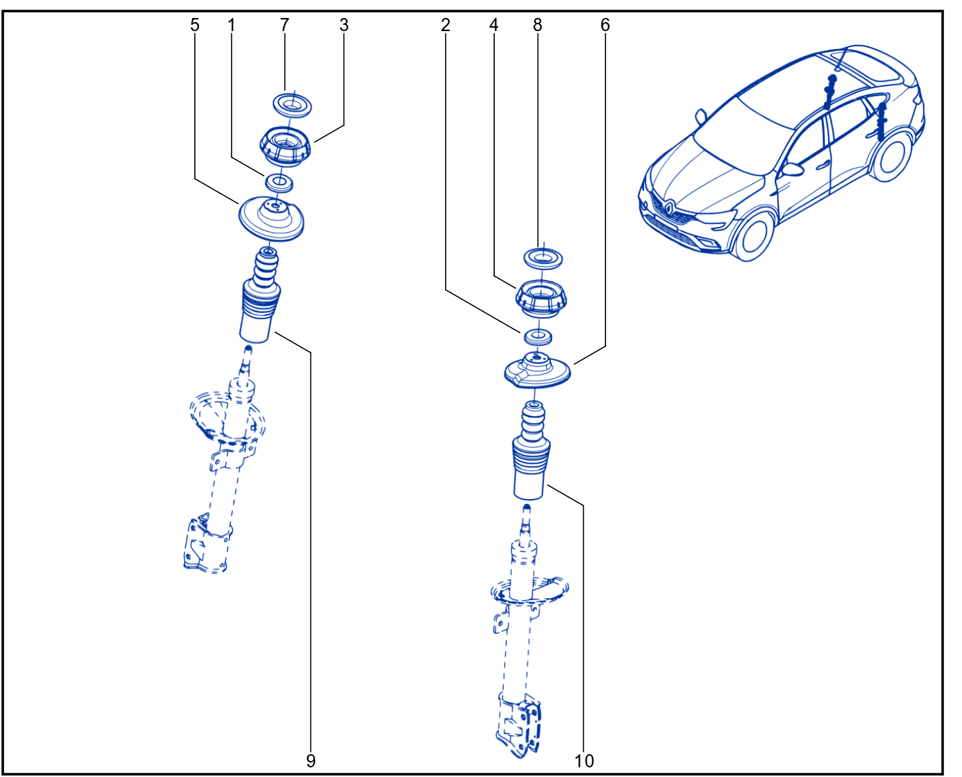 Suspension - Rear Shock Absorption - 01098399