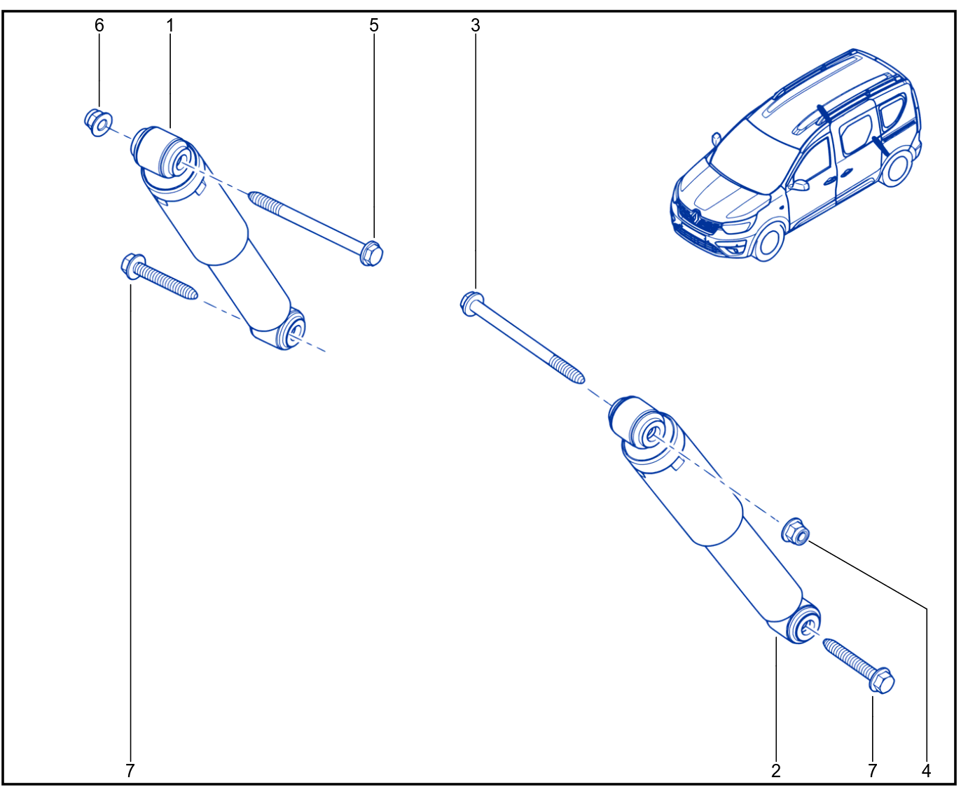 Suspension - Rear Shock Absorption - 01098560