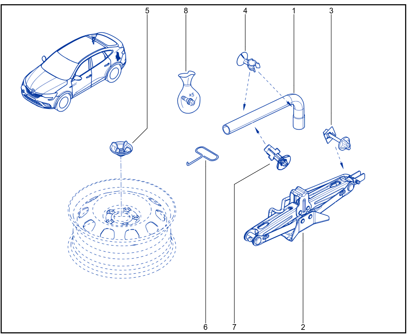 Jack And Anti-Puncture System - 01098664
