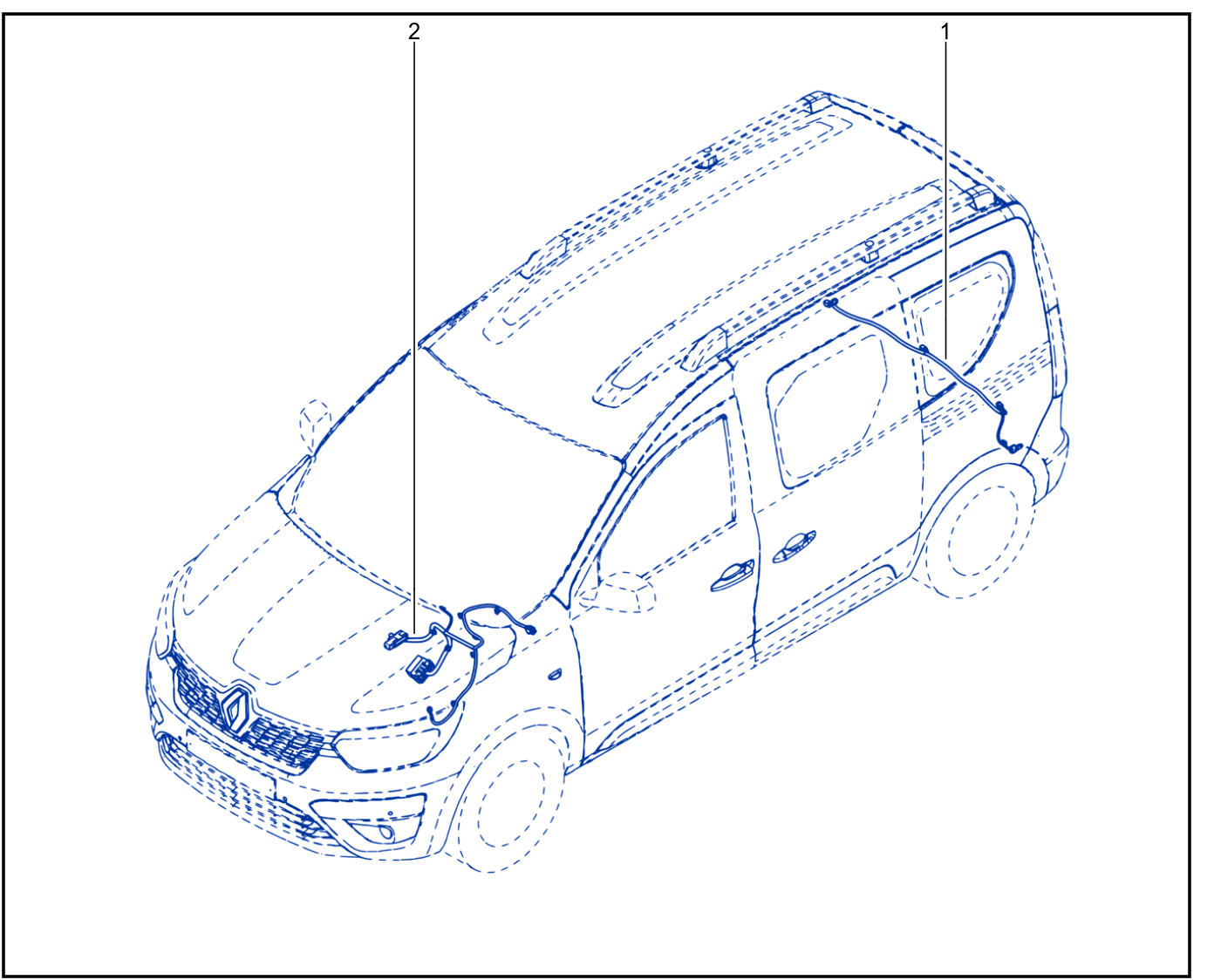 Wiring - Front End Panel Components - 01099317