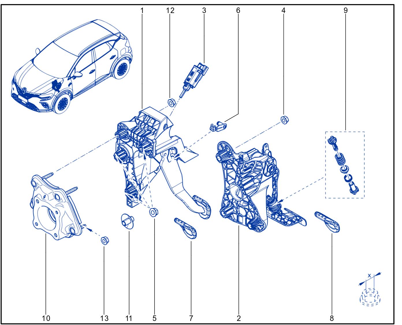 Pedal Assembly - 01099566