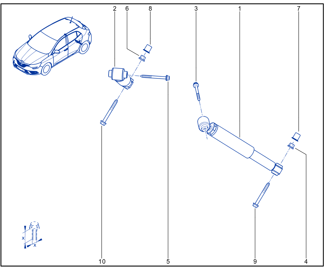 Suspension - Rear Shock Absorption - 01099796
