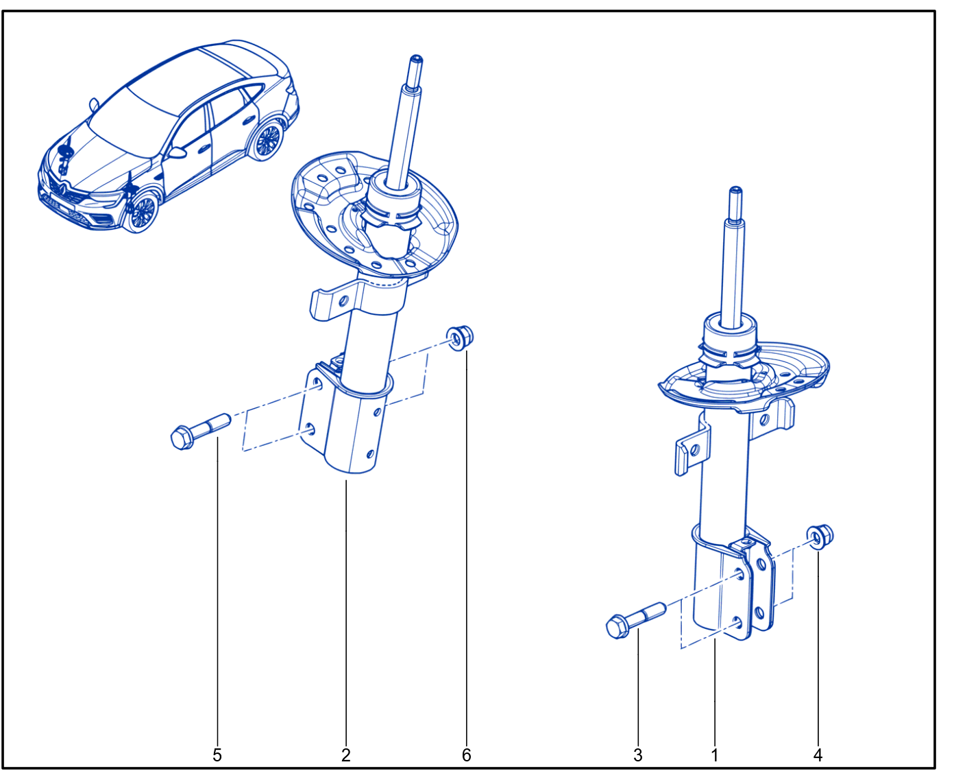 Suspension - Front Shock Absorption - 01099923