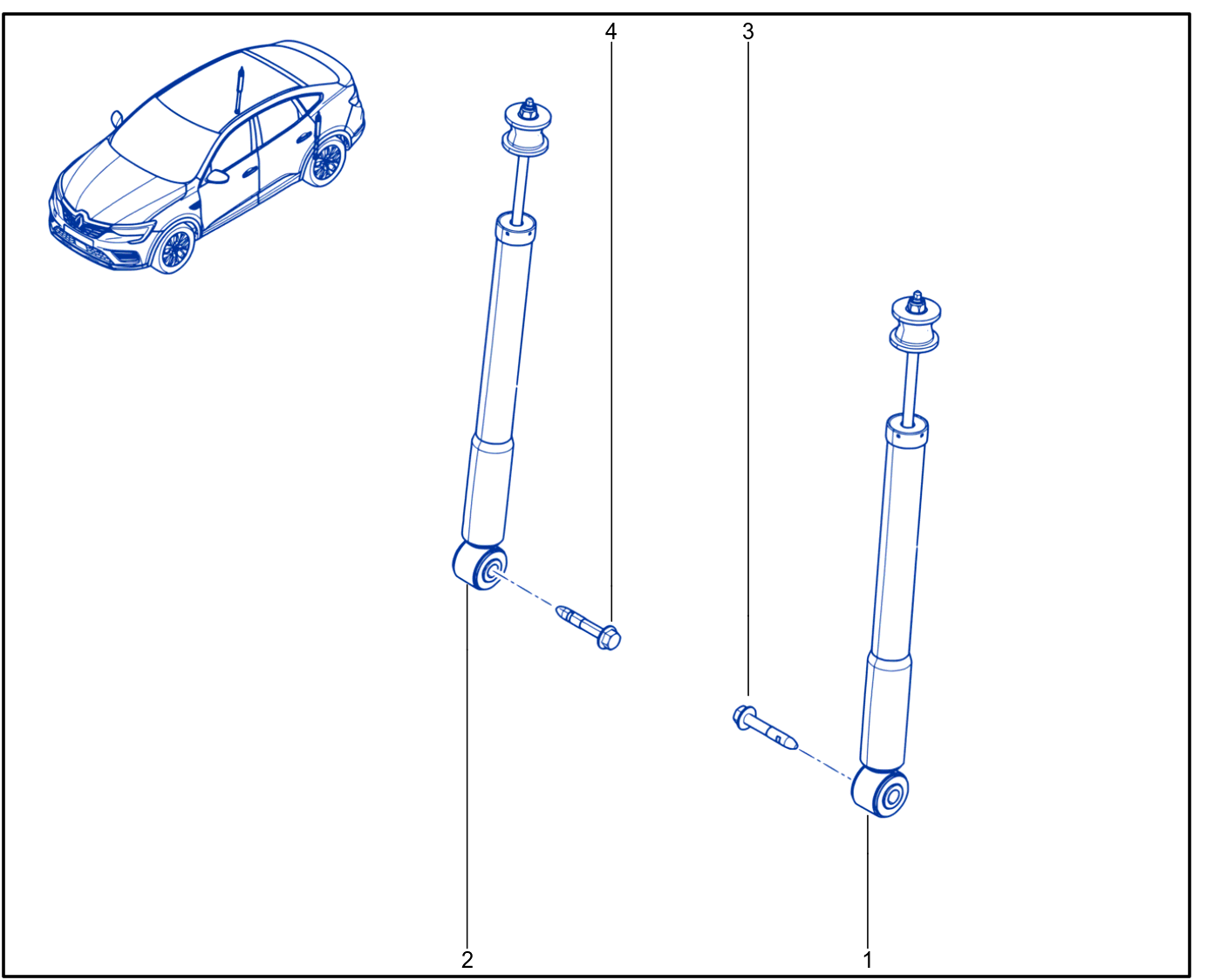 Suspension - Rear Shock Absorption - 01099958