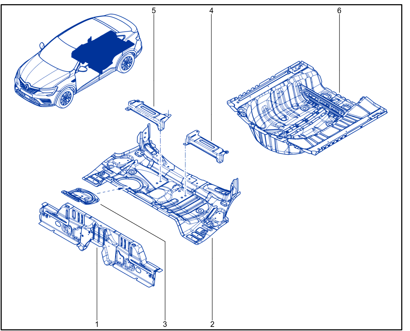Rear Floor - 01100371