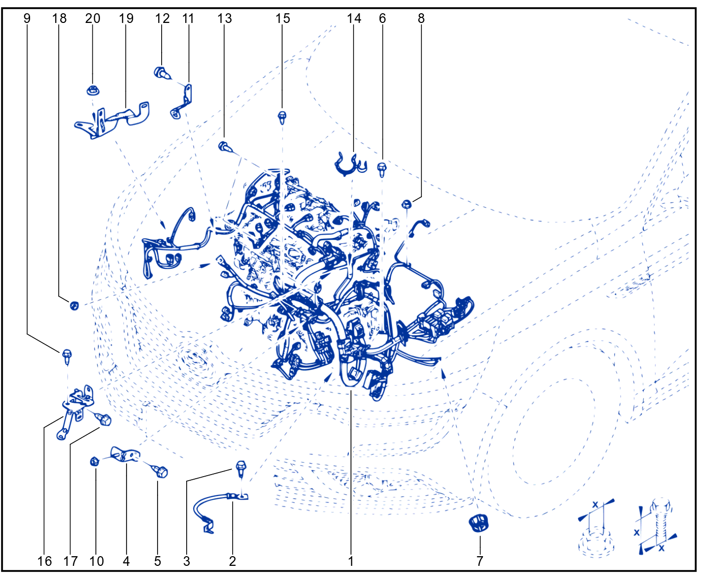 Wiring - Engine Components - 01100469