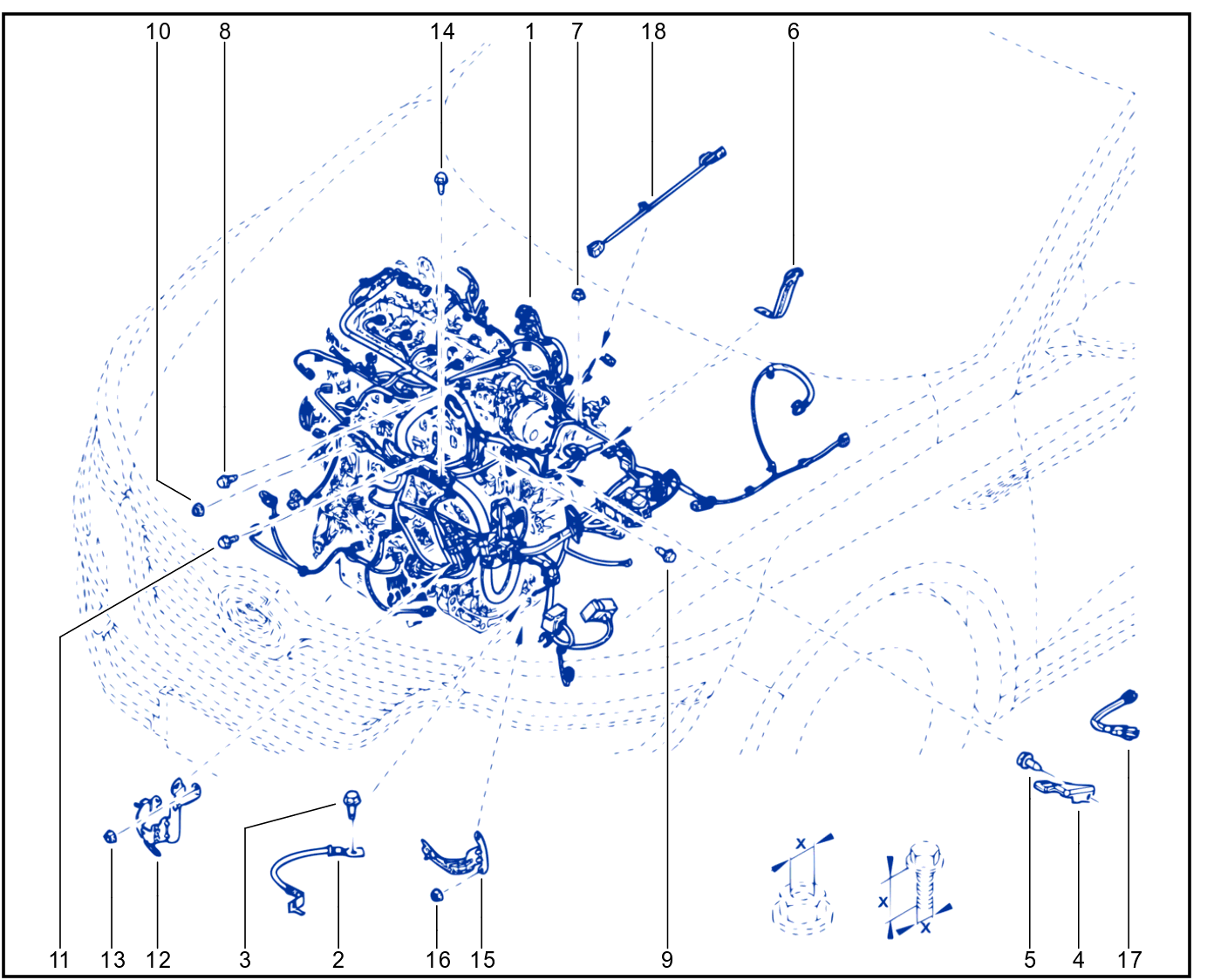 Wiring - Engine Components - 01100471