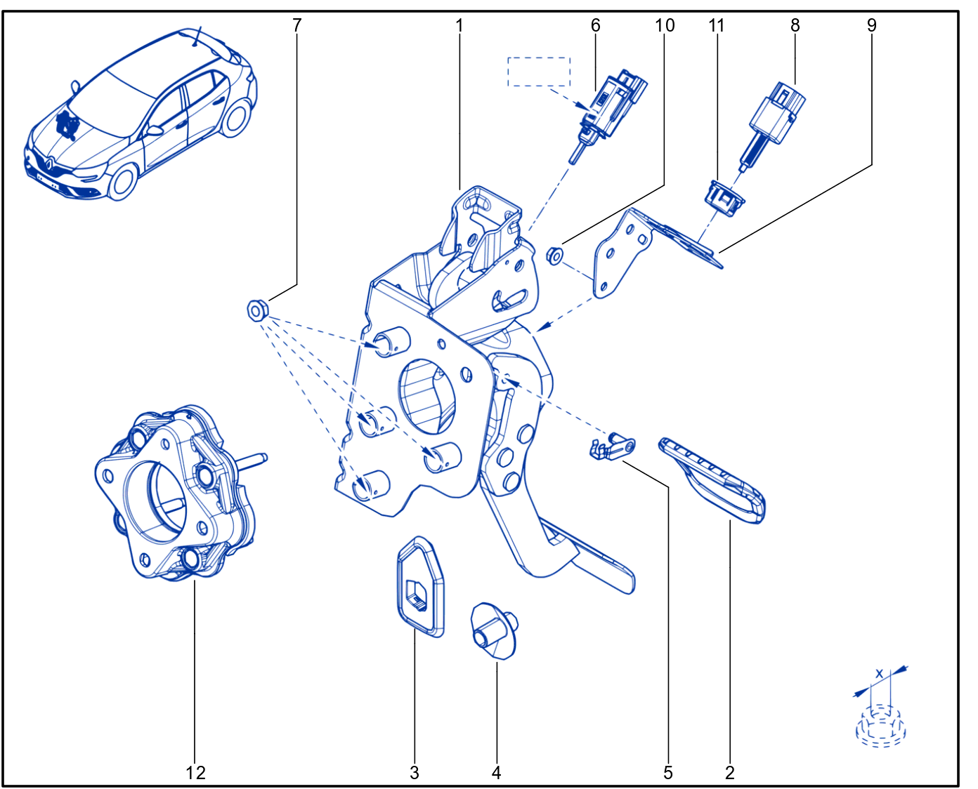 Pedal Assembly - 01100689