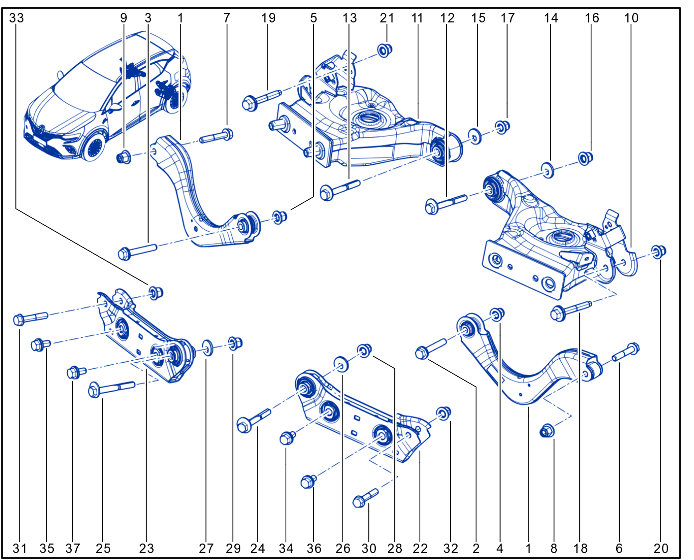 Rear Axle Component - 01100836