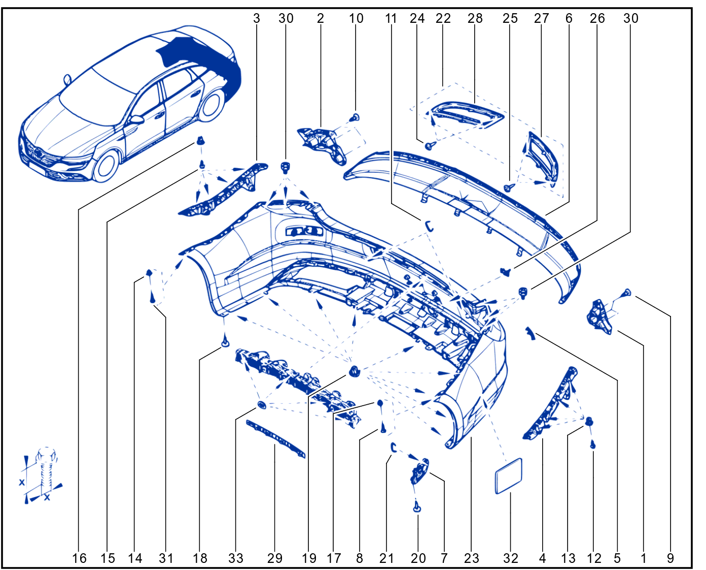 Rear Bumper - 01101267